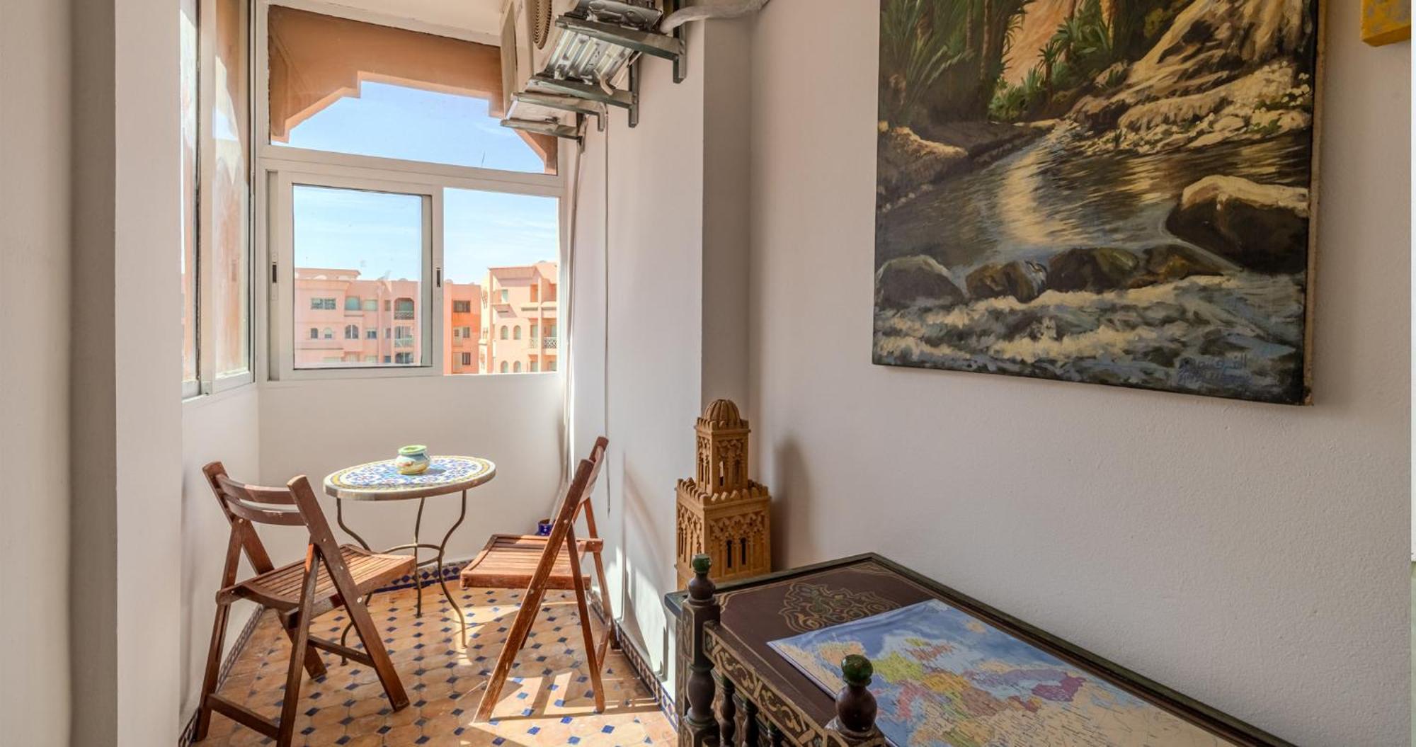 Charming 2-Bed Oasis Pool View Apartment Marrakesh Luaran gambar